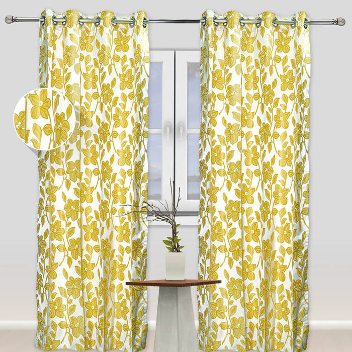 Printed curtains design by RR Inteiors RR Interiors Country style windows & doors Curtains & drapes