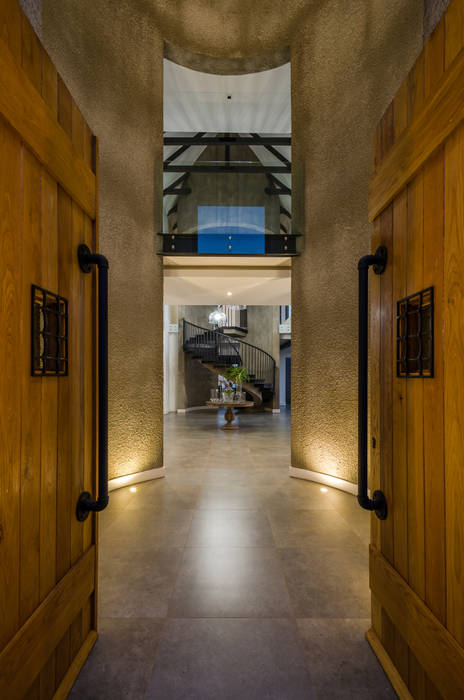 Modern Farmhouse - Silverlakes Nature Reserve Karel Keuler Architects Modern Corridor, Hallway and Staircase