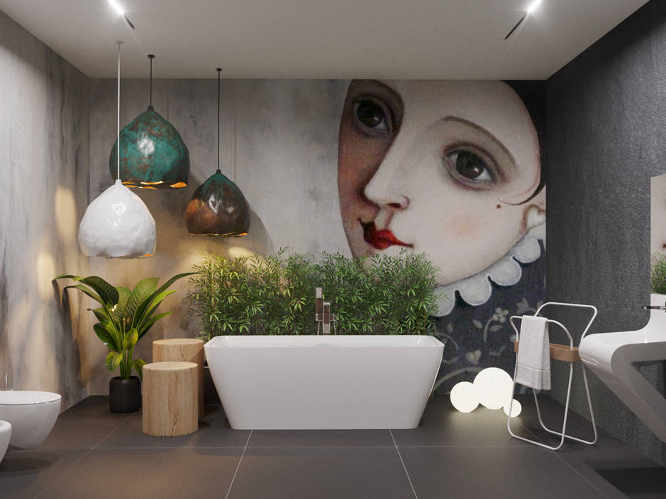 ГАРНО, ДОМ СОЛНЦА ДОМ СОЛНЦА Eclectic style bathroom