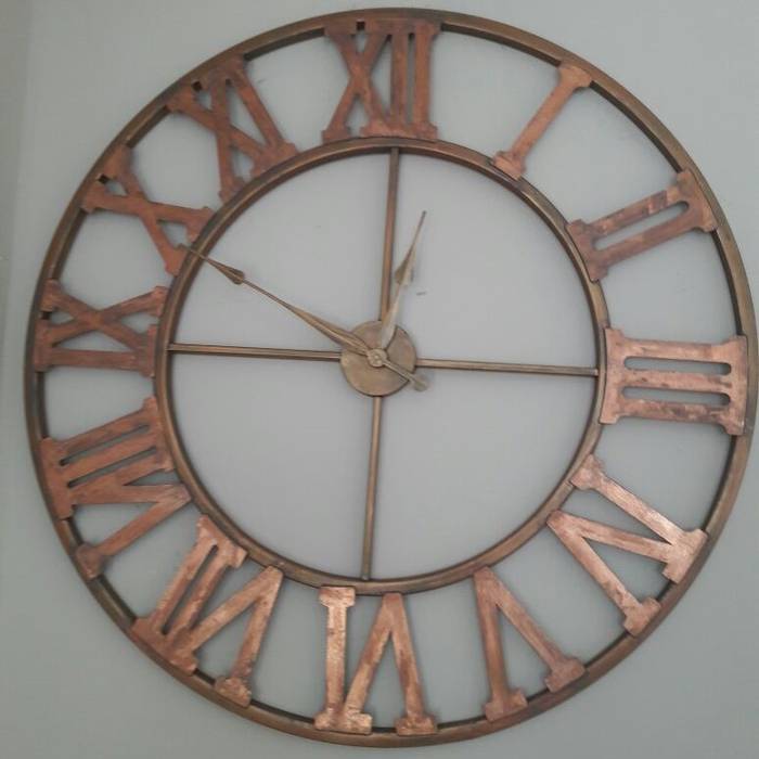 Ferforje Duvar Saati Bakir Renk Otantik Carsi Kirsal Country Metal Homify