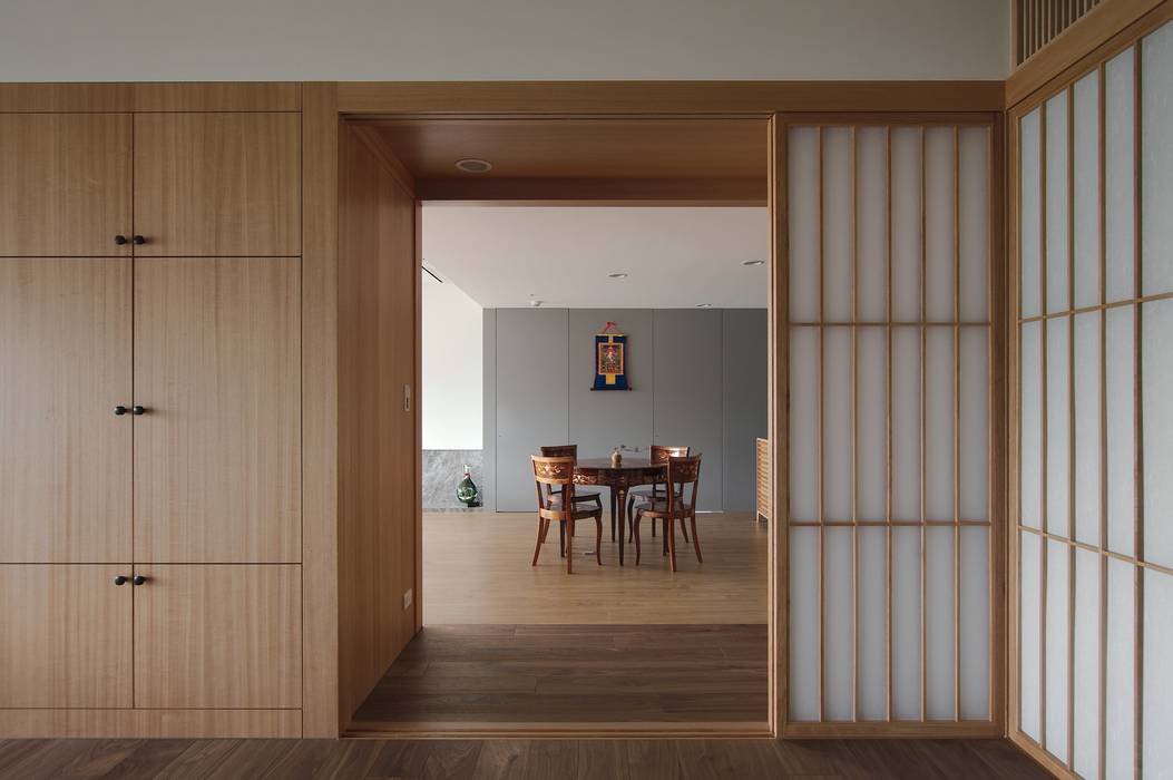 北投陳宅, 直方設計有限公司 直方設計有限公司 Asian style window and door Wood Wood effect