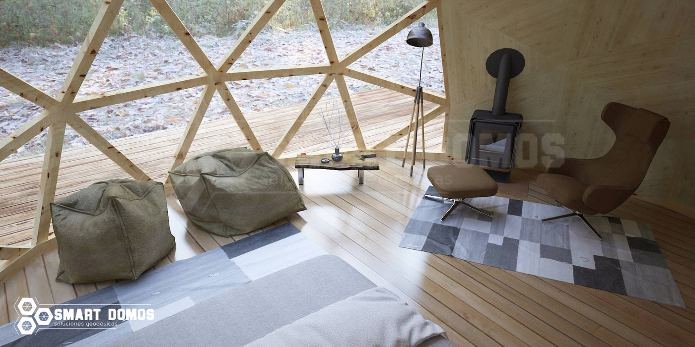 domo glamping 38m2, smart domos smart domos Moderne Schlafzimmer Accessoires und Dekoration