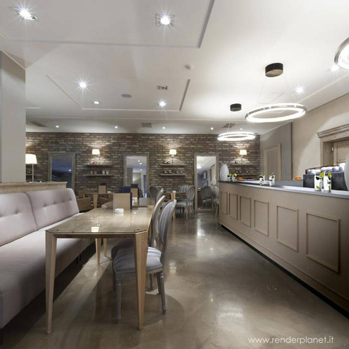 coffee counter render renderplanet.it Commercial spaces coffee counter,product rendering,3d visualization,Office spaces & stores