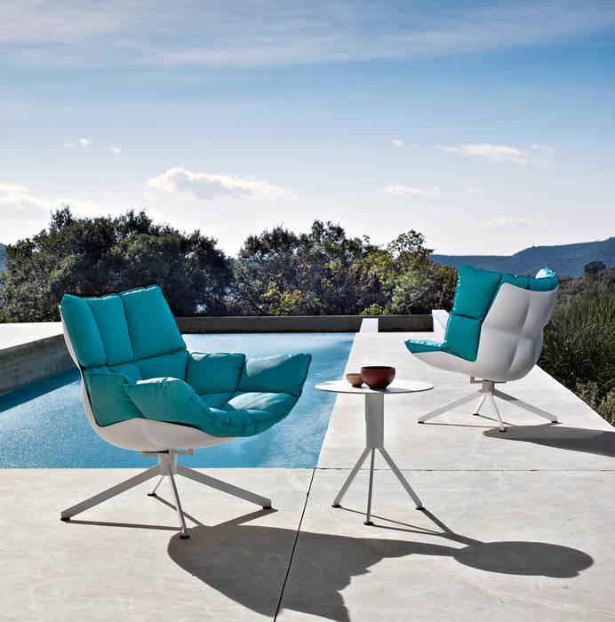 Husk Outdoor Armchair by B&B Italia Campbell Watson Hiên, sân thượng phong cách hiện đại Furniture