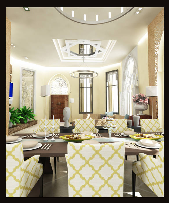 Arabian Villa, Obelisk Engineering & Contracting WLL. Obelisk Engineering & Contracting WLL. Living room
