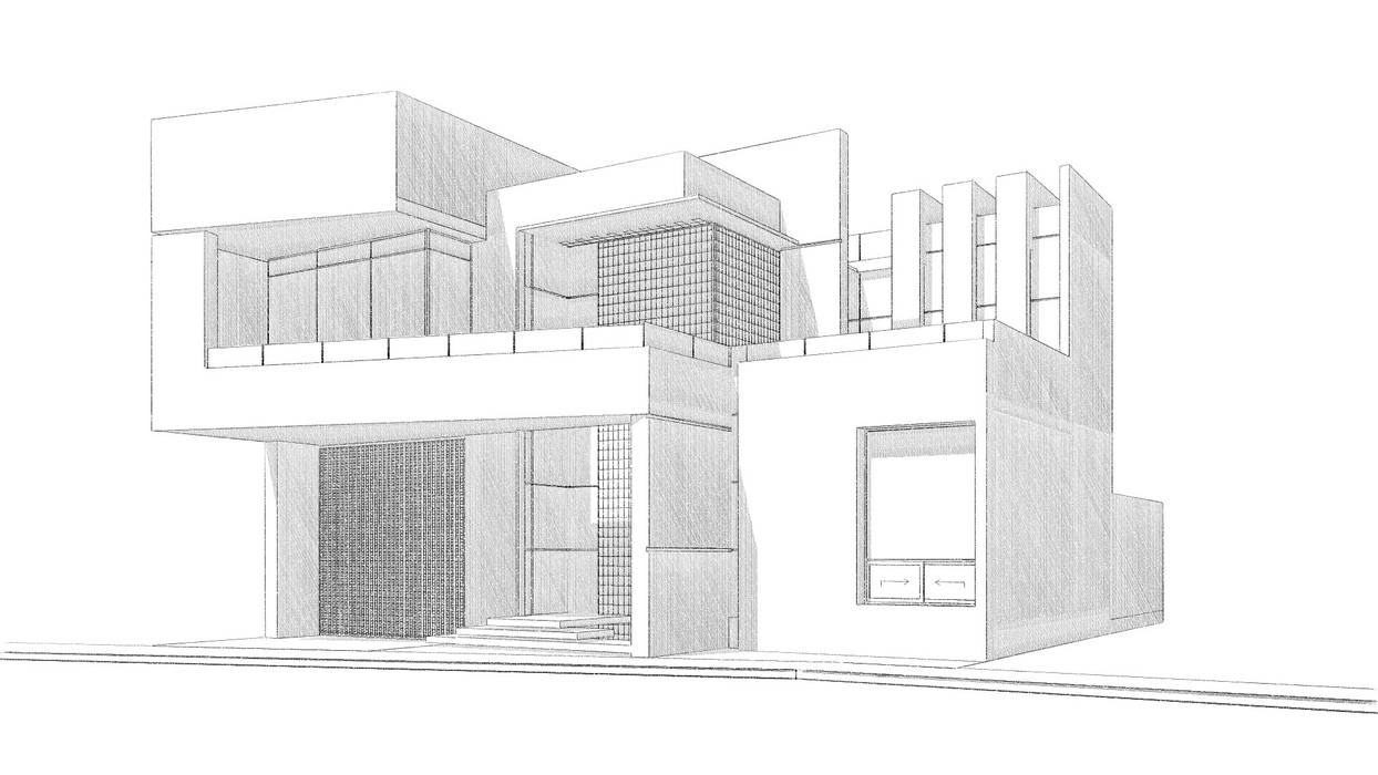 Residencia en Morelia, Michoacán., 3h arquitectos 3h arquitectos Modern houses