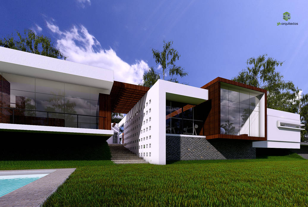 Residencia Tlaxcala, 3h arquitectos 3h arquitectos Modern houses