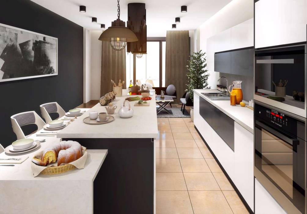 Villa Mira, VERO CONCEPT MİMARLIK VERO CONCEPT MİMARLIK Modern Kış Bahçesi villa,interior design,kitchen,mutfak