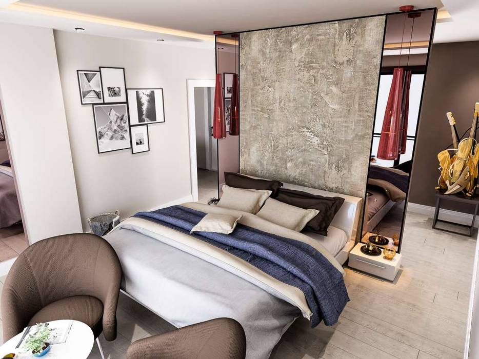 Villa Mira, VERO CONCEPT MİMARLIK VERO CONCEPT MİMARLIK Chambre moderne