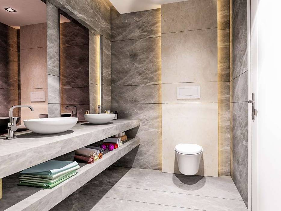 Villa Mira, VERO CONCEPT MİMARLIK VERO CONCEPT MİMARLIK Modern Banyo villa,interior design,bathroom