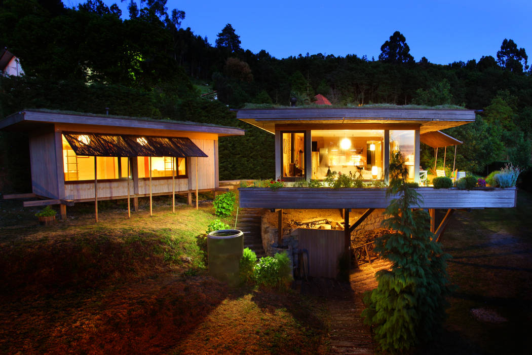 RUSTICASA | Casa do Brezo em Paredes de Coura, RUSTICASA RUSTICASA Casas de madeira Madeira Acabamento em madeira casa,Casa Pré-fabricada,casa de madeira,madeira,exterior de madeira,parede de painéis de madeira,Rusticasa