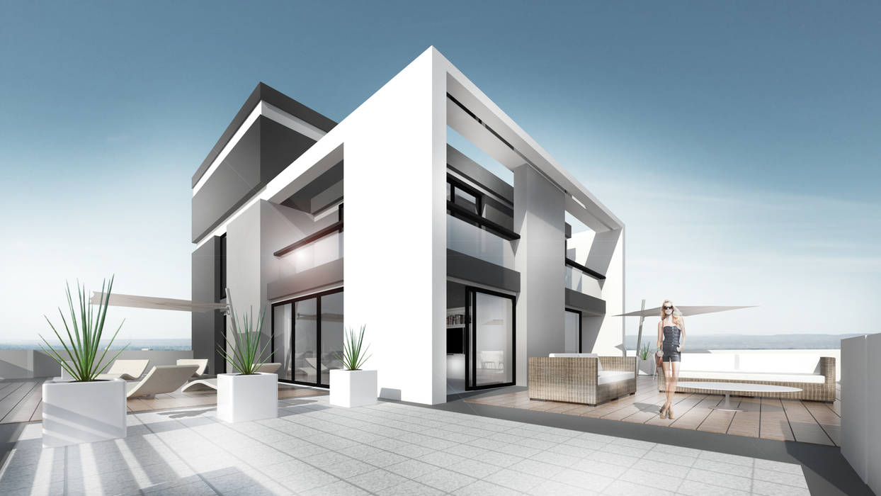 EDIFICIO AGUILA IV, Proa Arquitectura Proa Arquitectura Balcones y terrazas modernos: Ideas, imágenes y decoración