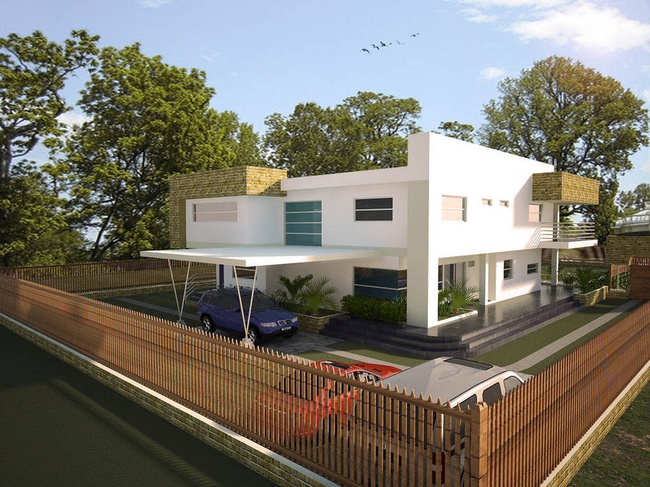 Casa G. Cali - Colombia, Project arquitectura s.a.s Project arquitectura s.a.s Дома в стиле минимализм