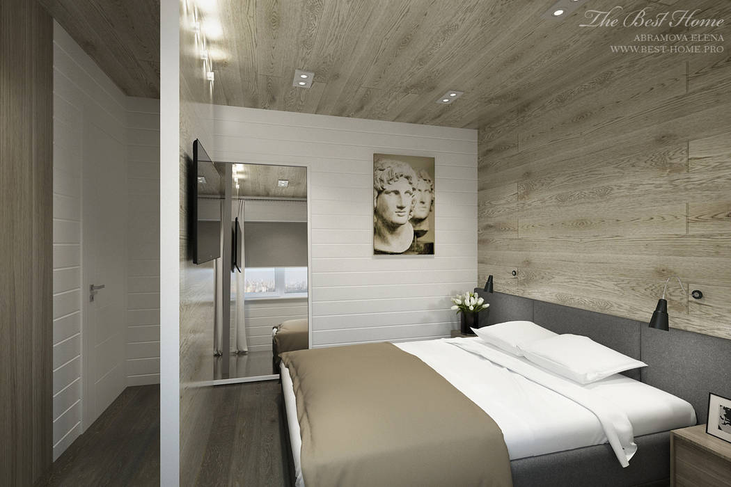 Дизайн интерьера коттеджа в пос.Нагорное, Best Home Best Home Scandinavian style bedroom
