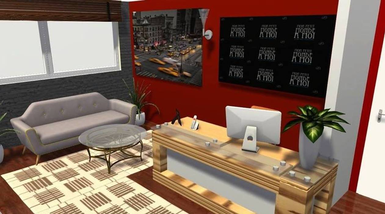 Modelo 3d recepción oficinas: de estilo por diseño y decoración de ... Modelo 3d recepción oficinas: de estilo por diseño y decoración de ...