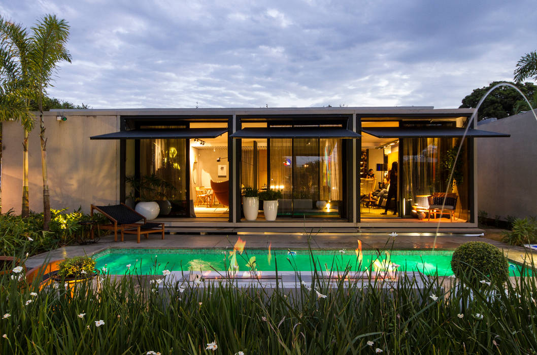 Casacor Minas 2016 Area Da Piscina Cls Arquitetura Piscinas Modernas Verde Homify