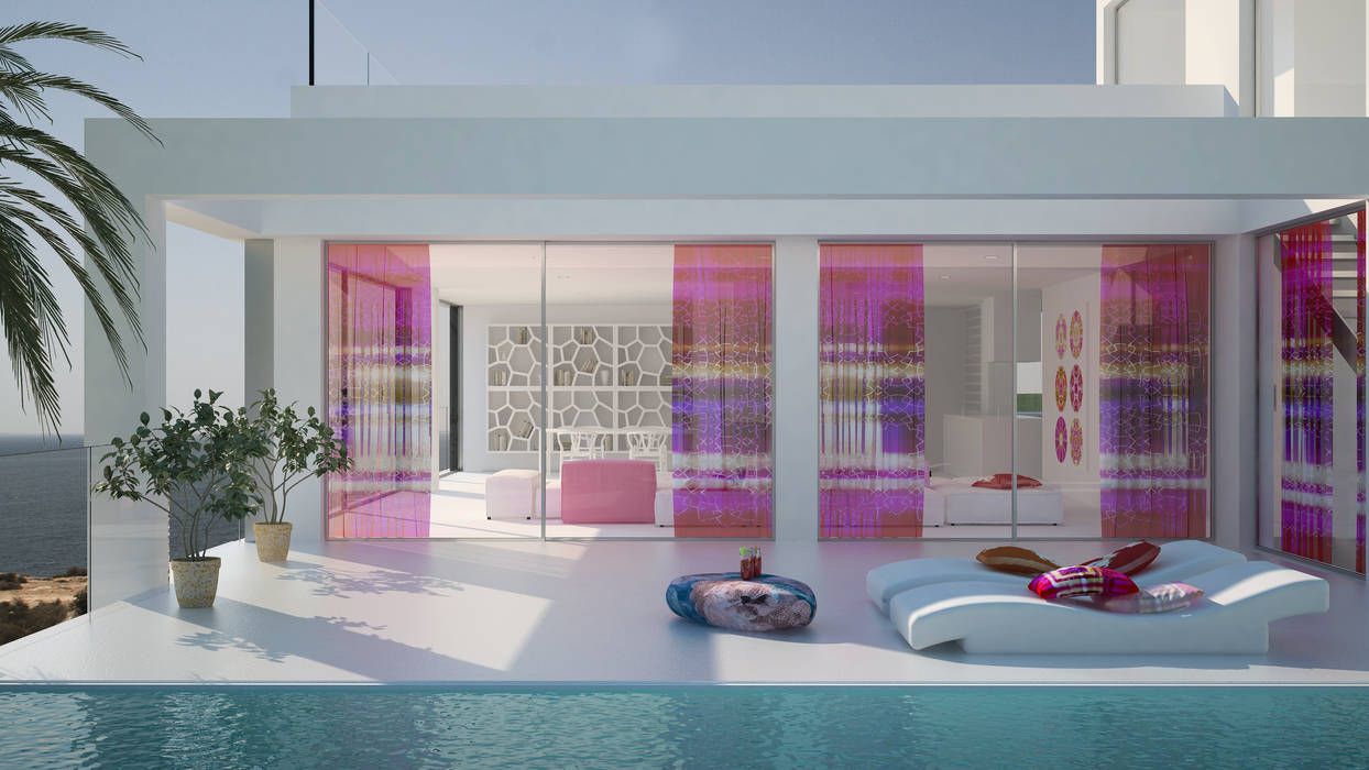 Siesta White House, Zucchero Architects Zucchero Architects Minimalist pool