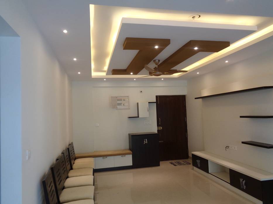 Living Room False Ceiling homify Living room پلائیووڈ