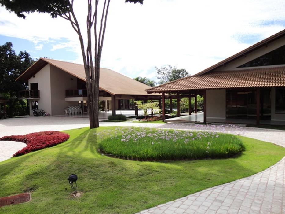 Casa de Campo, Guilherme Elias Arquiteto Guilherme Elias Arquiteto Country style house Wood Wood effect