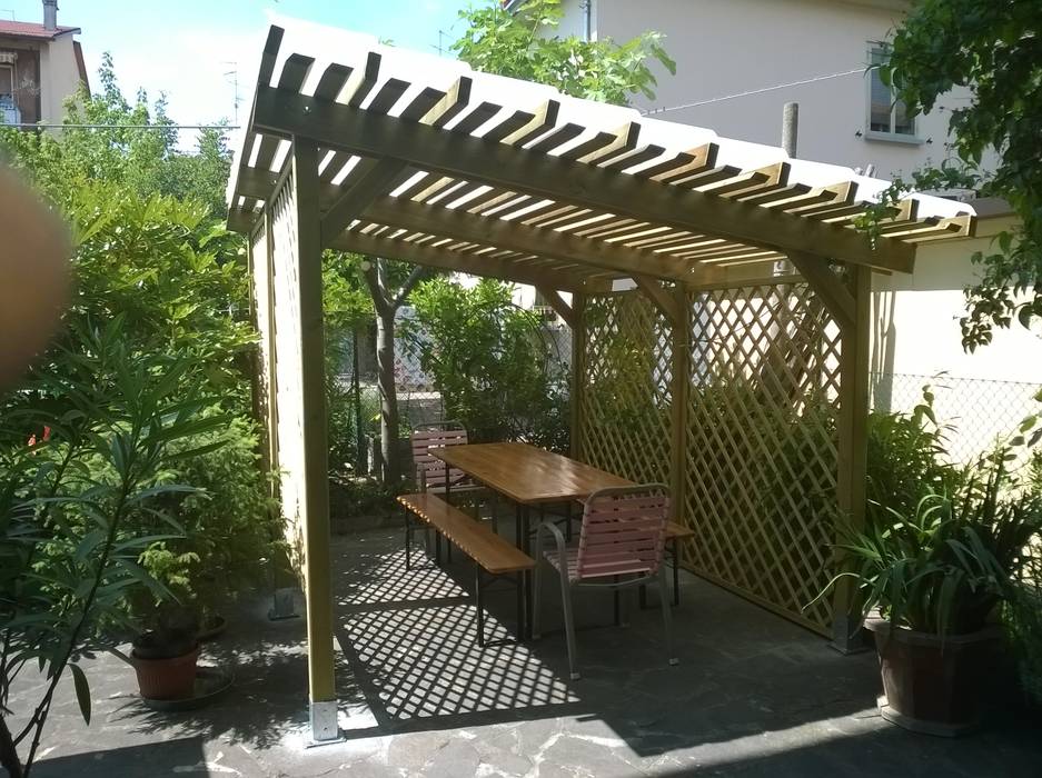 Copertura pergola giardino in coppi trasparenti giardino ...