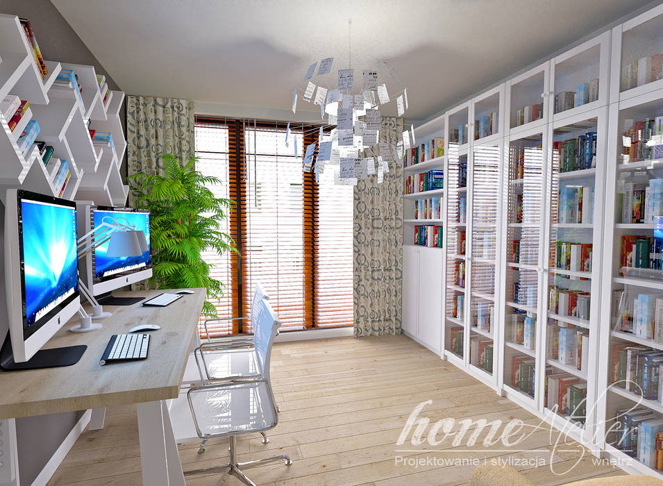 Lawendowa prowansja, Home Atelier Home Atelier Mediterranean style study/office