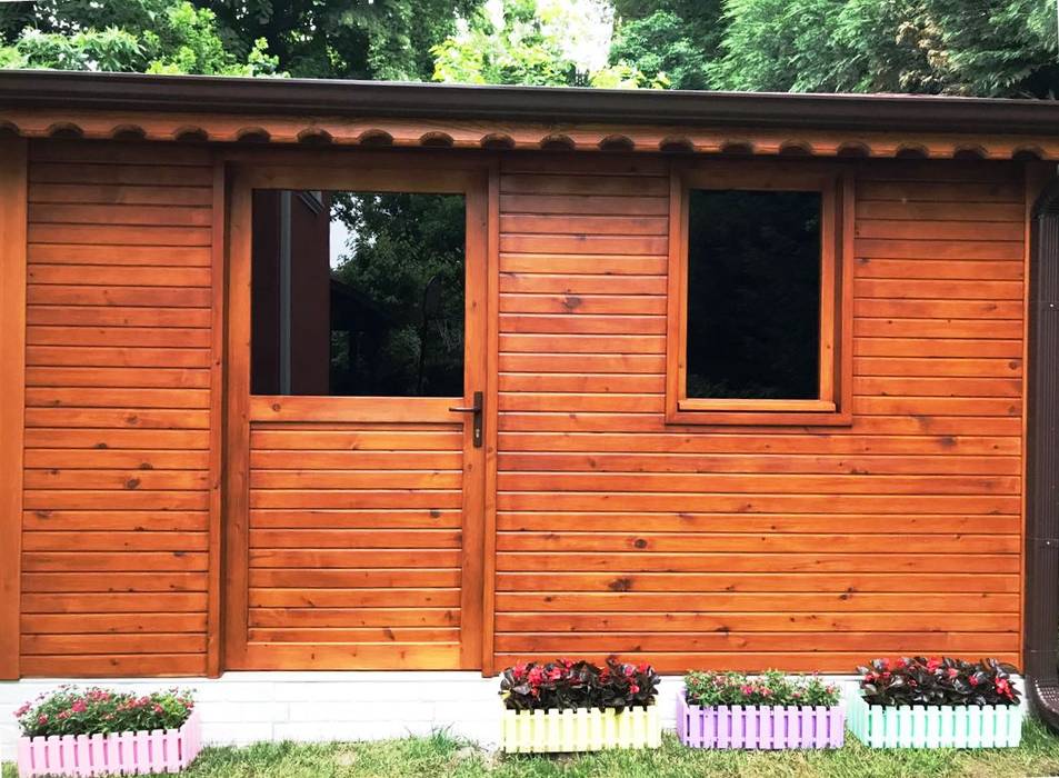 Ahşap Ev, Erim Mobilya Erim Mobilya Garden Shed Solid Wood Multicolored