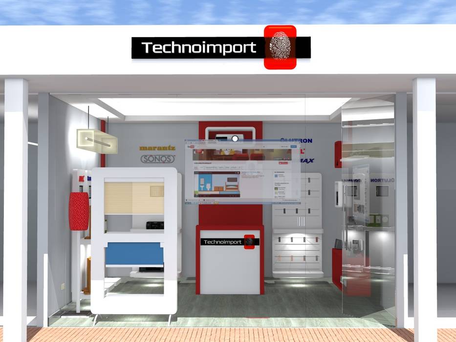 Tienda Technoimport Bogota, ConstruKapital ConstruKapital Комерційні приміщення Комерційні простори