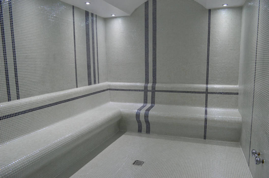 buhar odası çetin dönüşüm havuz arıtma ltd şti Modern Spa Mozaik buhar odası,spa