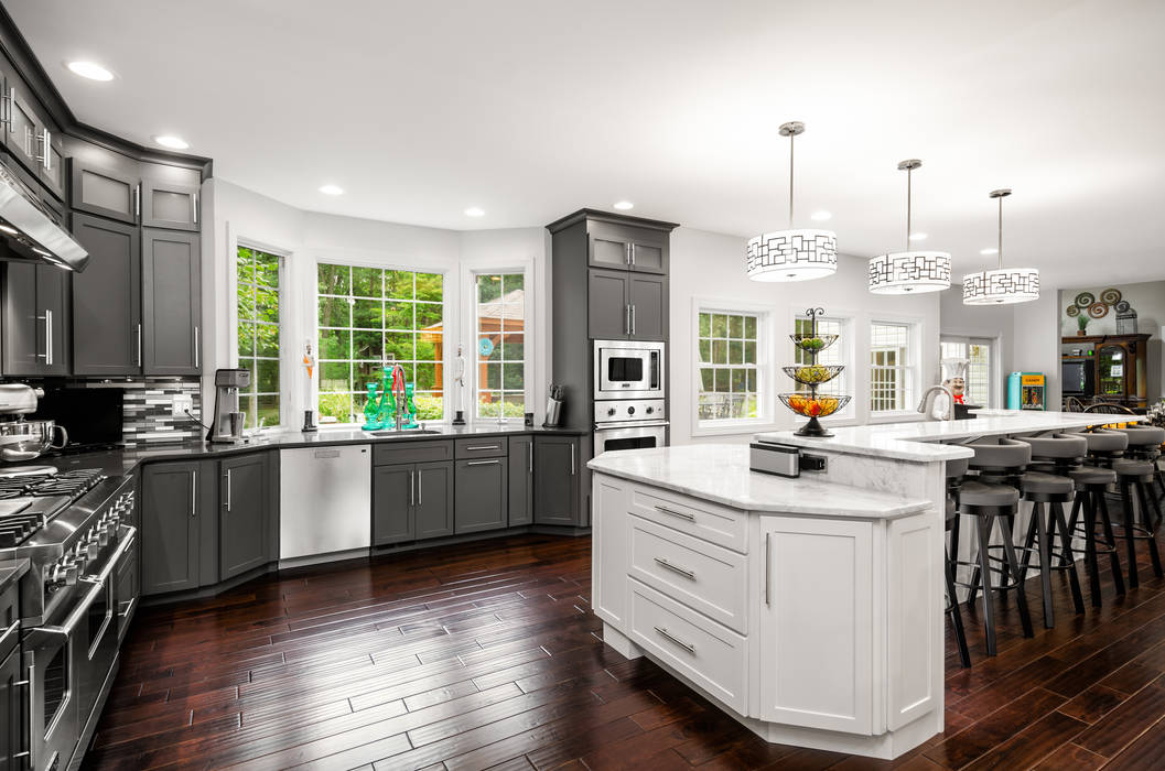 Viking Appliance Award Winning Kitchen Main Line Kitchen Design Eclectic style kitchen Quartz