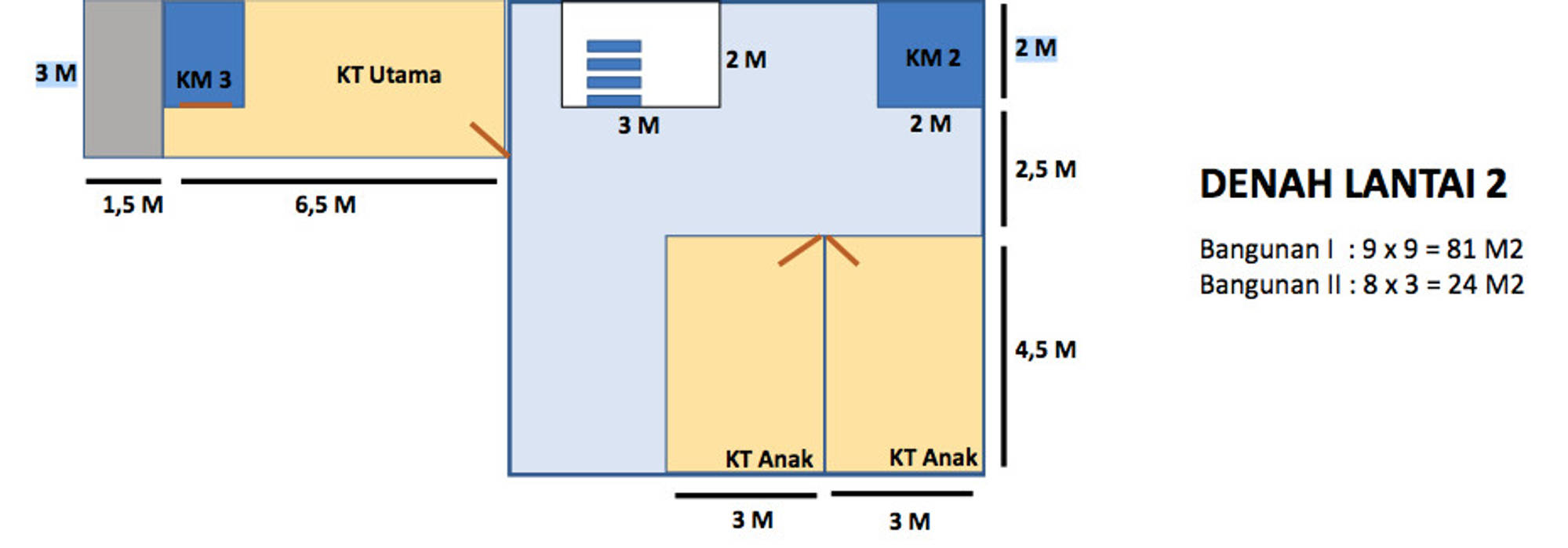 Denah rumah bentuk L, Henti Kresdiana Henti Kresdiana