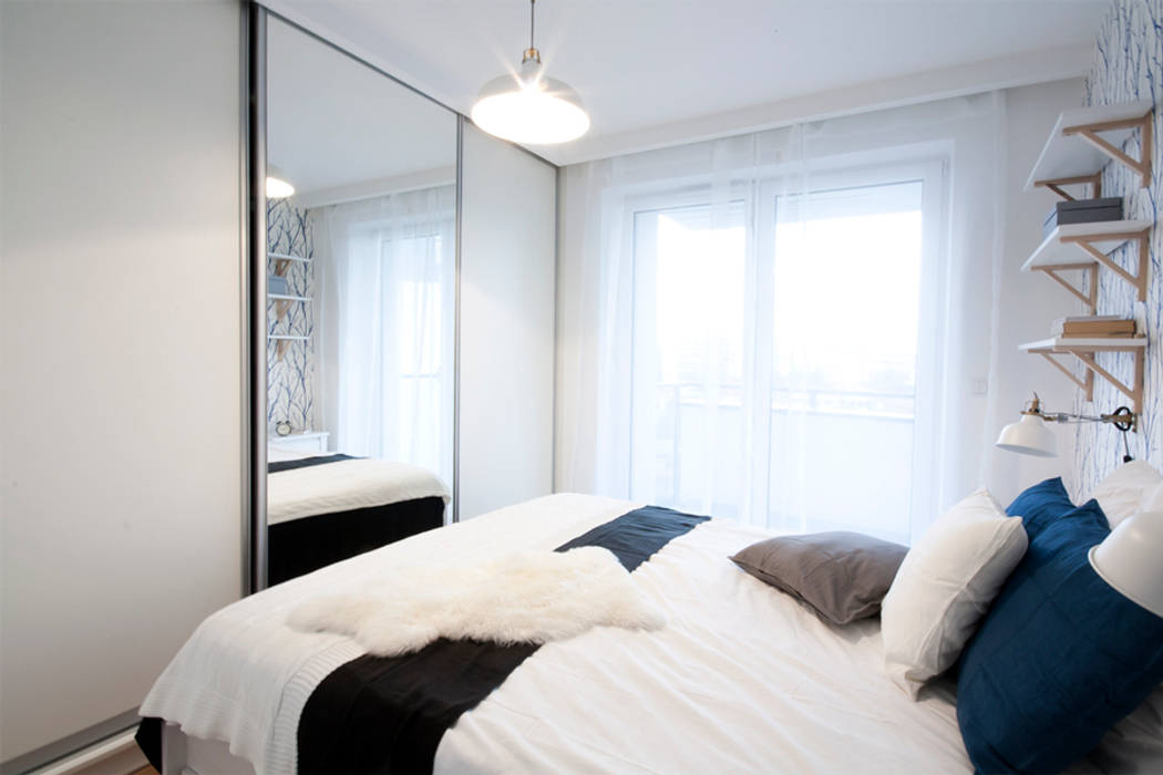 SKANDYNAWSKI STYL, IDAFO projektowanie wnętrz i wykończenie IDAFO projektowanie wnętrz i wykończenie Scandinavian style bedroom