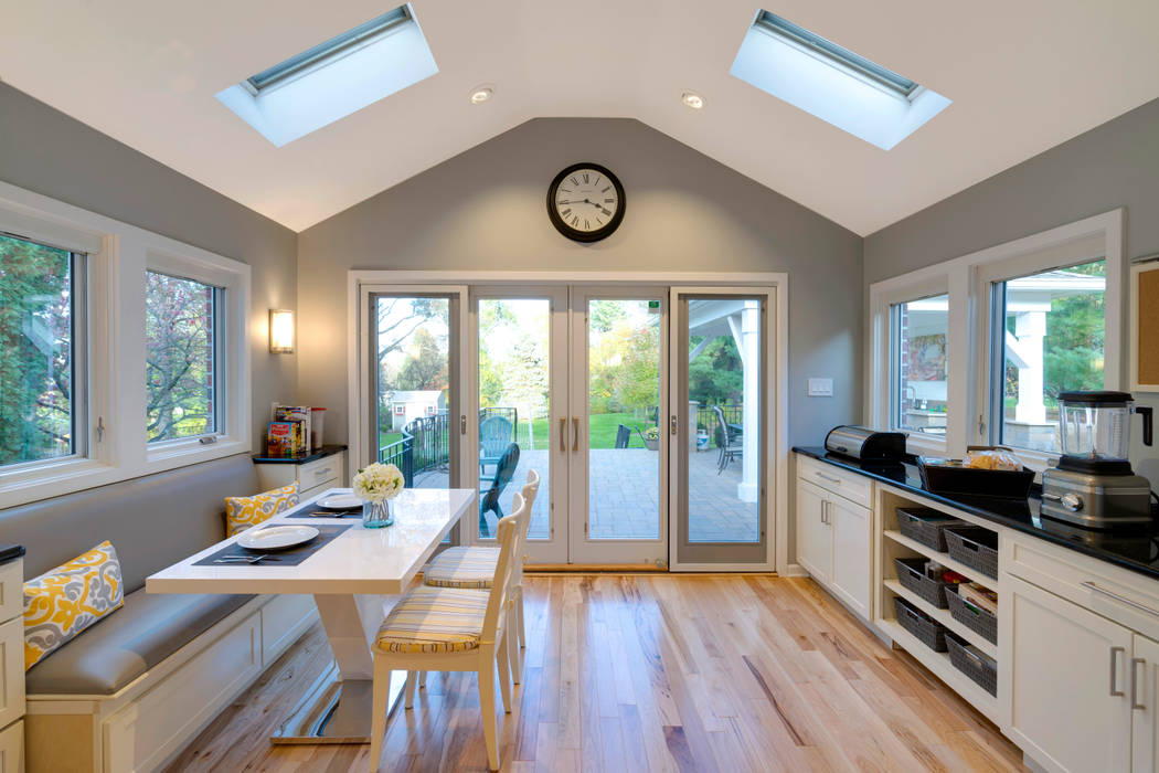 White Shaker Kitchen With Island By Main Line Kitchen Design Classic Homify