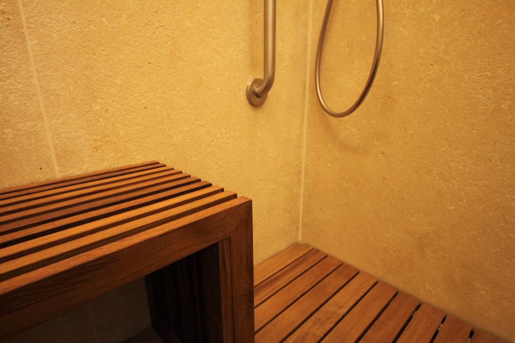 Bagno in legno di teak , Falegnameria Ferrari Falegnameria Ferrari Modern bathroom