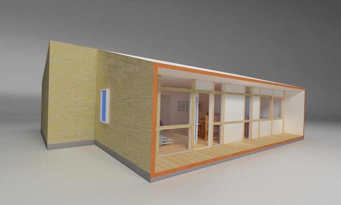 Vivienda Modular 2R, Super A Studio Super A Studio Casas estilo moderno: ideas, arquitectura e imágenes Madera Acabado en madera