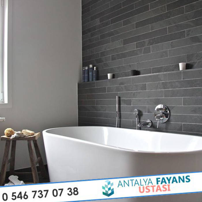 2017 Modern Banyo Fayans Döşemeleri, Antalya Fayans Ustası - 0 546 737 07 38 Antalya Fayans Ustası - 0 546 737 07 38 Modern Bathroom Ceramic