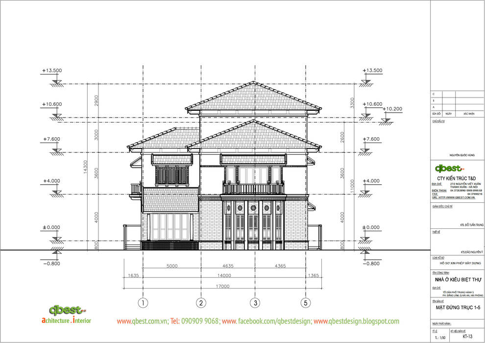 Thiết kế kiến trúc biệt thự tại Hải Phòng, Công ty TNHH Thiết kế và Ứng dụng QBEST Công ty TNHH Thiết kế và Ứng dụng QBEST Biệt thự