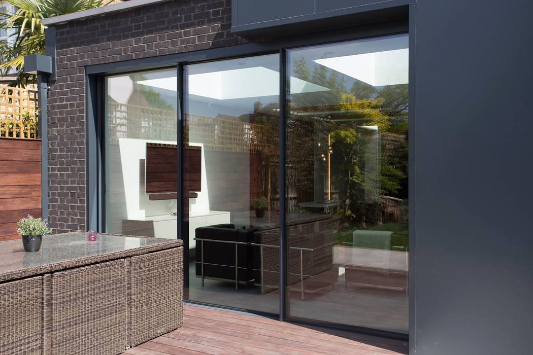 Waldegrave homify Modern houses Waldgrave,minimal windows,sliding doors,living space,extension,hidden pocket,glass doors