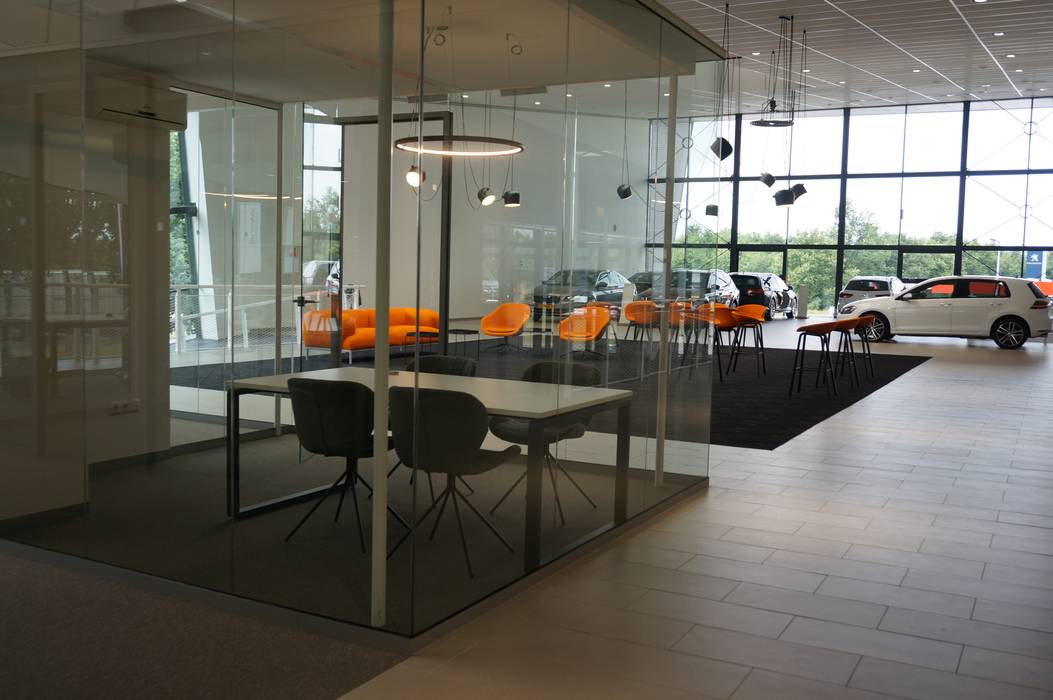 VW showroom, AID Interieur Architecten AID Interieur Architecten Spazi commerciali Concessionarie d’auto