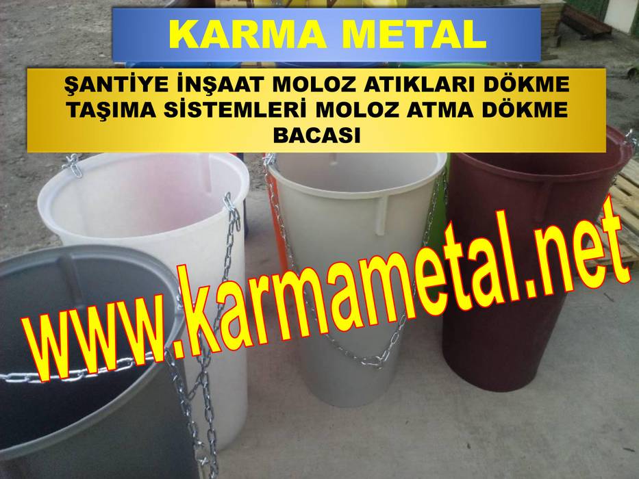 KARMA METAL-MOLOZ ATMA DOKME BACASI BOSALTMA KULESI MOLOZ SUTU IMALATI KARMA METAL Moloz kulesi