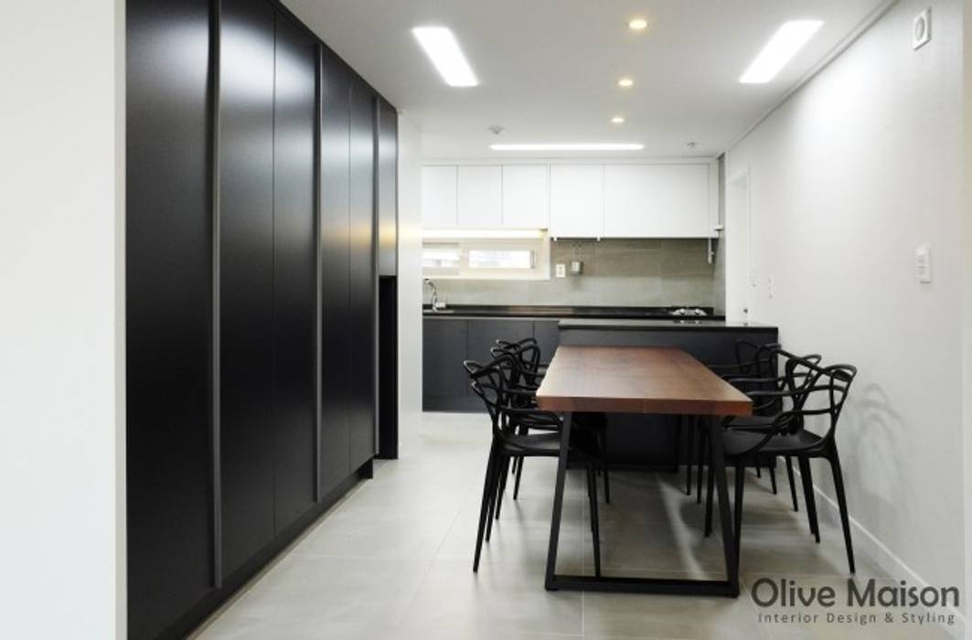 성동구 옥수동 삼성래미안 44평형, Olive Maison Olive Maison Salle à manger moderne