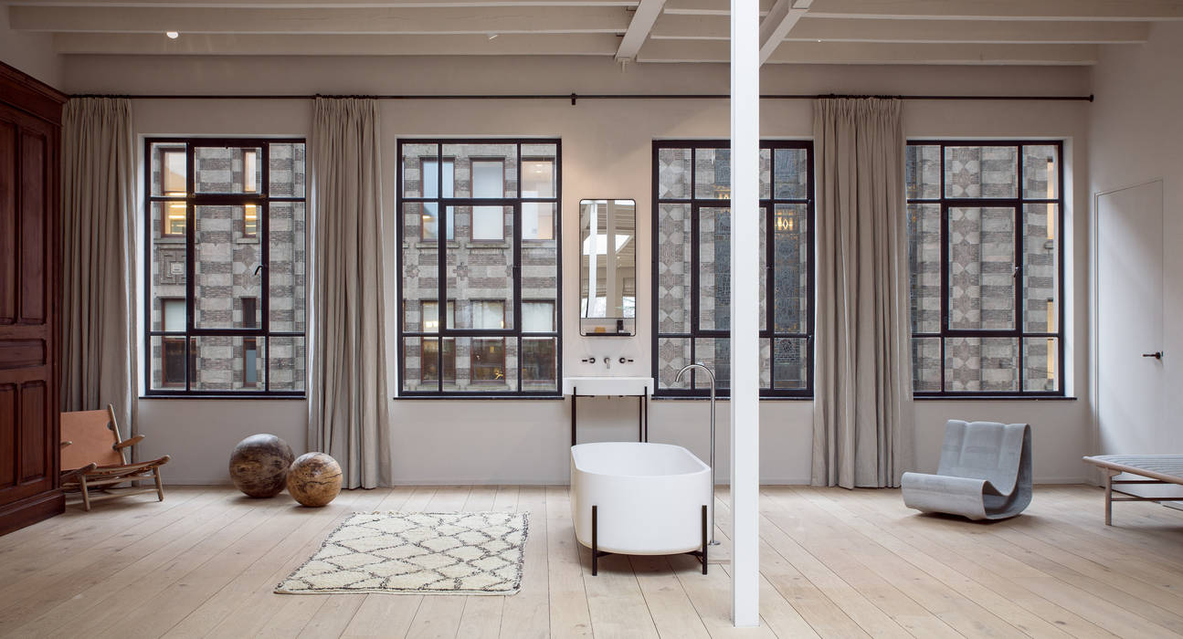 Linnen gordijnen: klassische wohnzimmer von homify | homify Linnen gordijnen: klassische wohnzimmer von homify | homify
