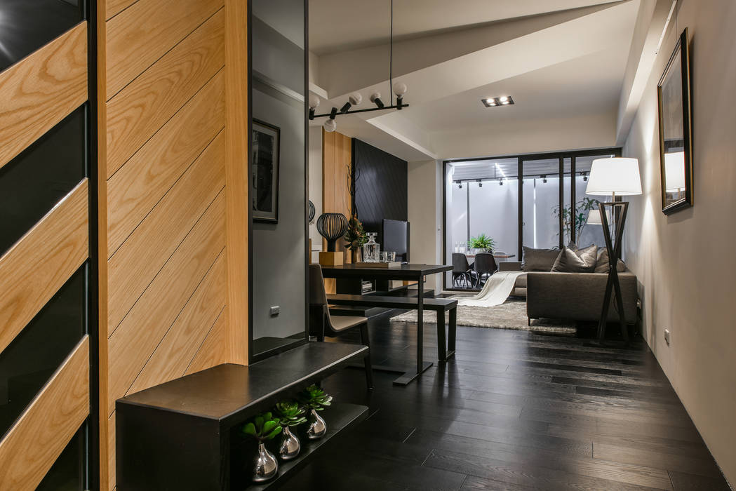 玄關 存果空間設計有限公司 現代風玄關、走廊與階梯 客廳,玄關,LIVING ROOM