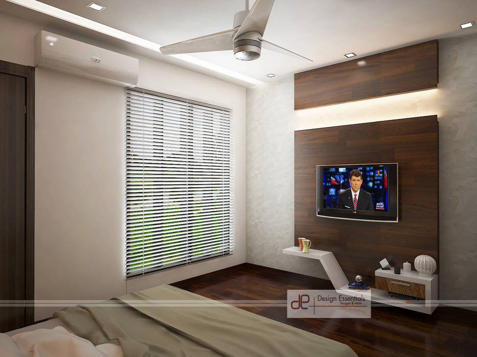Villa at Jay Pee Greens Greater Noida , Design Essentials Design Essentials Modern style bedroom Plywood
