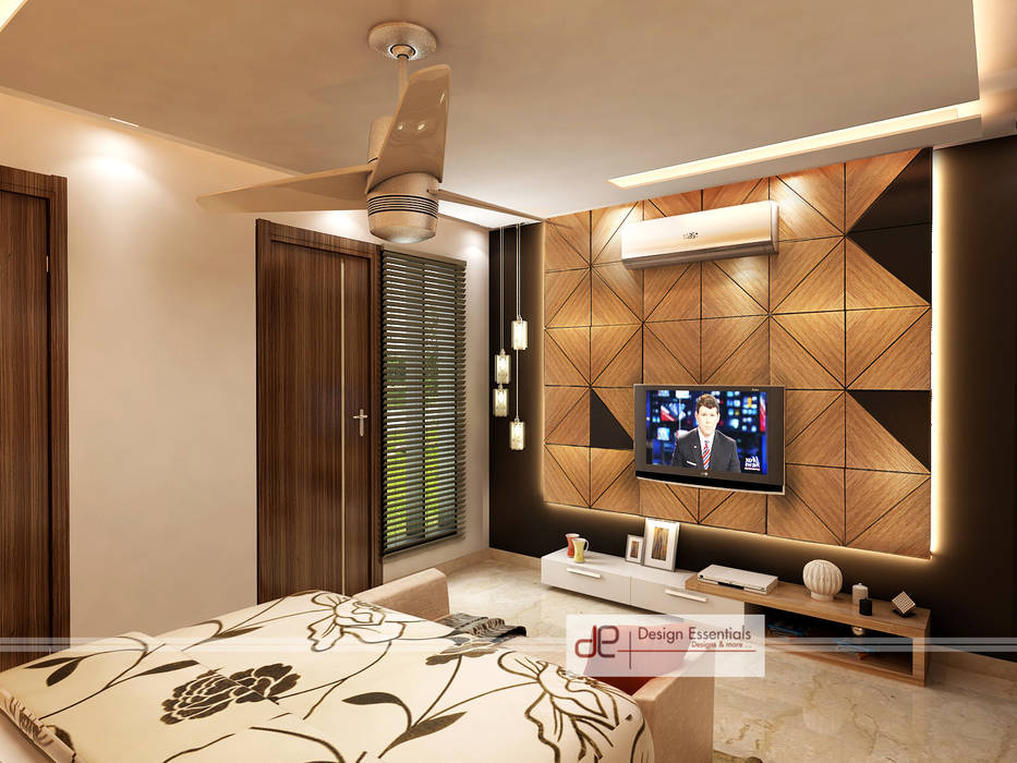 Villa at Jay Pee Greens Greater Noida , Design Essentials Design Essentials Modern style bedroom Plywood