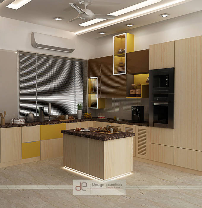 Villa at Jay Pee Greens Greater Noida , Design Essentials Design Essentials Modern kitchen Plywood