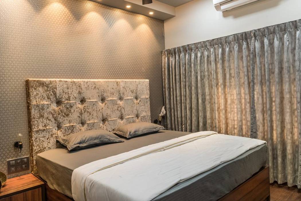 Rishi Villa - Pune, Aesthetica Aesthetica Modern style bedroom