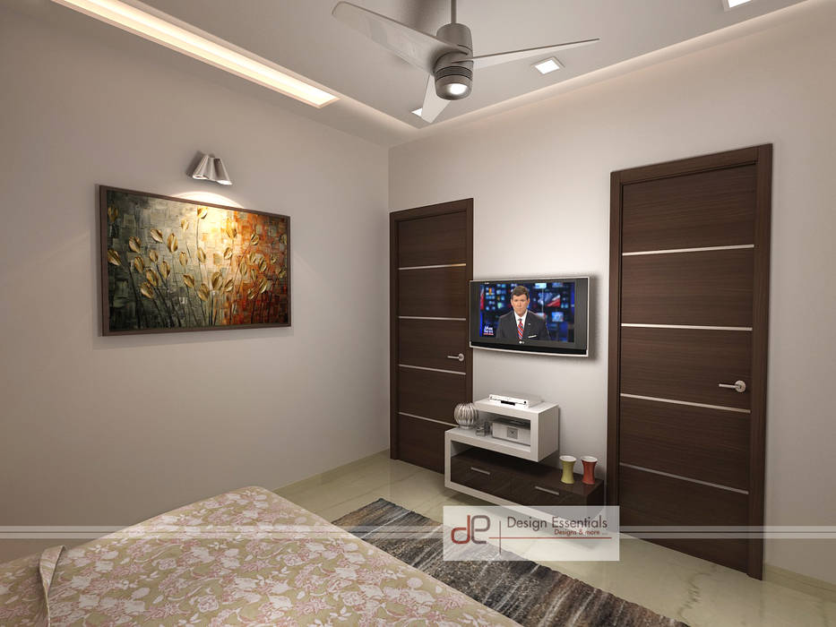 Residence at rohini, new delhi design essentials modern style bedroom