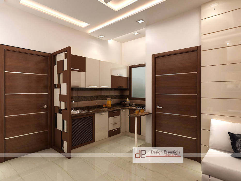 Residence at Rohini, New Delhi, Design Essentials Design Essentials Modern kitchen Plywood