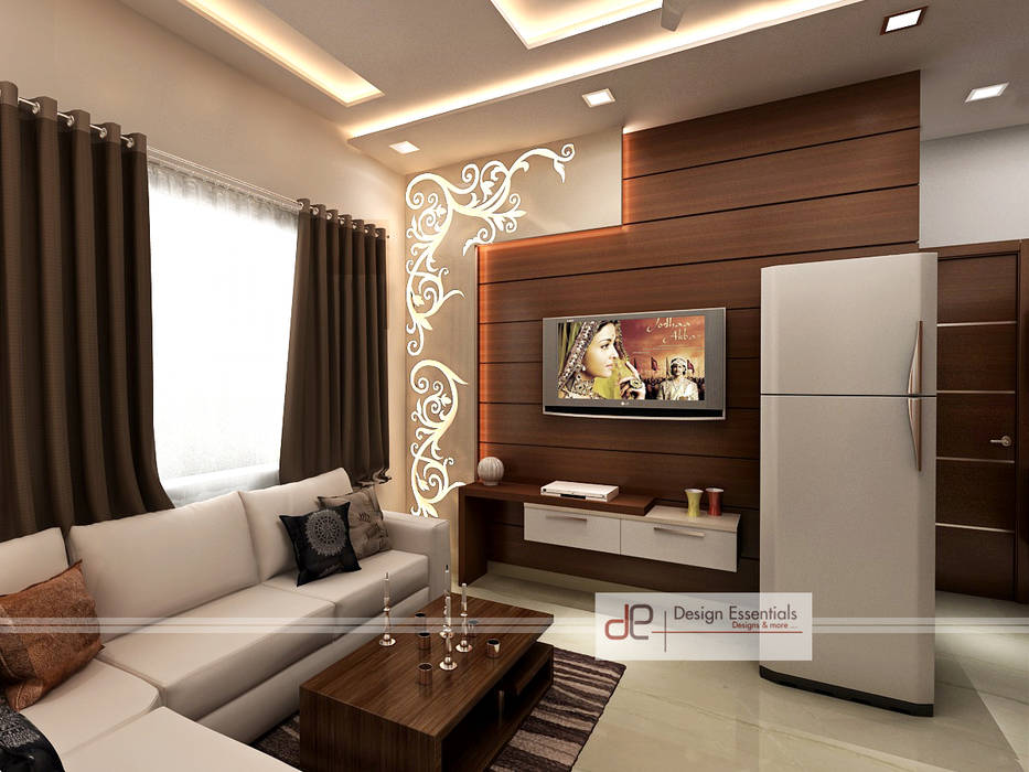 Residence at rohini, new delhi design essentials modern living room