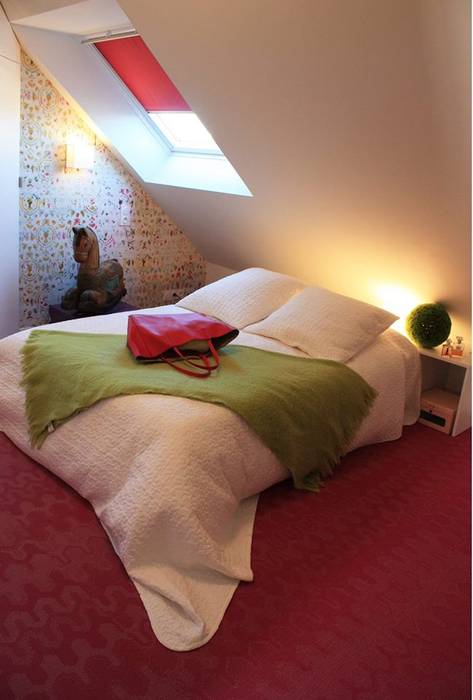 CHAMBRE JEUNE FILLE du DUPLEX - Architecture interieure - PERROIN S - Stephanie Perroin Chambre moderne